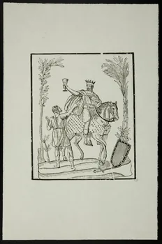 estampe Roi à cheval 1957.10.9 Photo