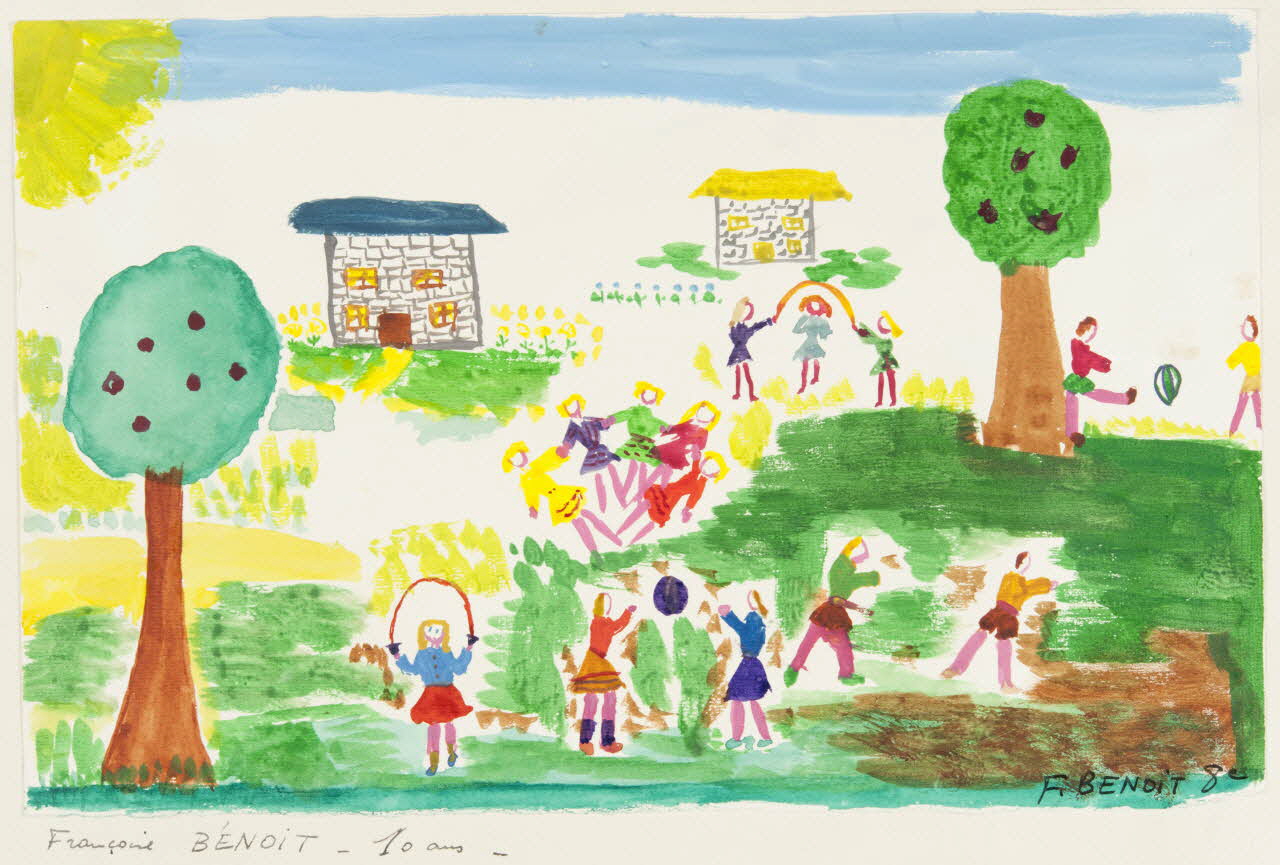 dessin Jeux d'enfants 1956 1957.11.1 Photo