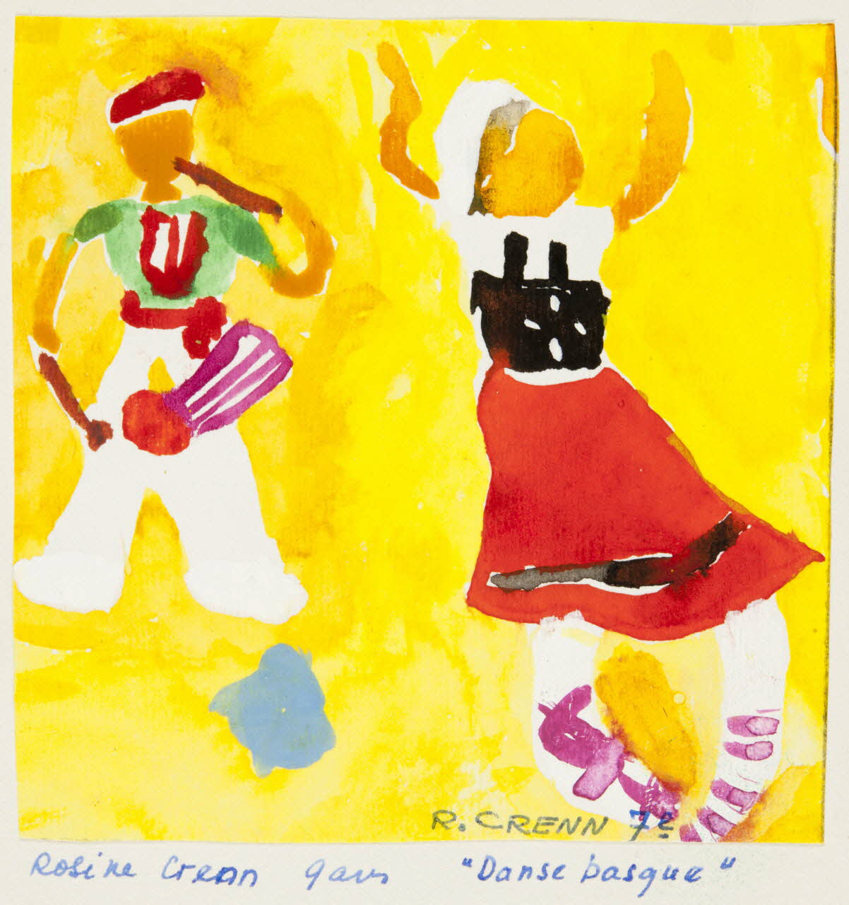 dessin "Danse basque" 1956 1957.11.12 Photo