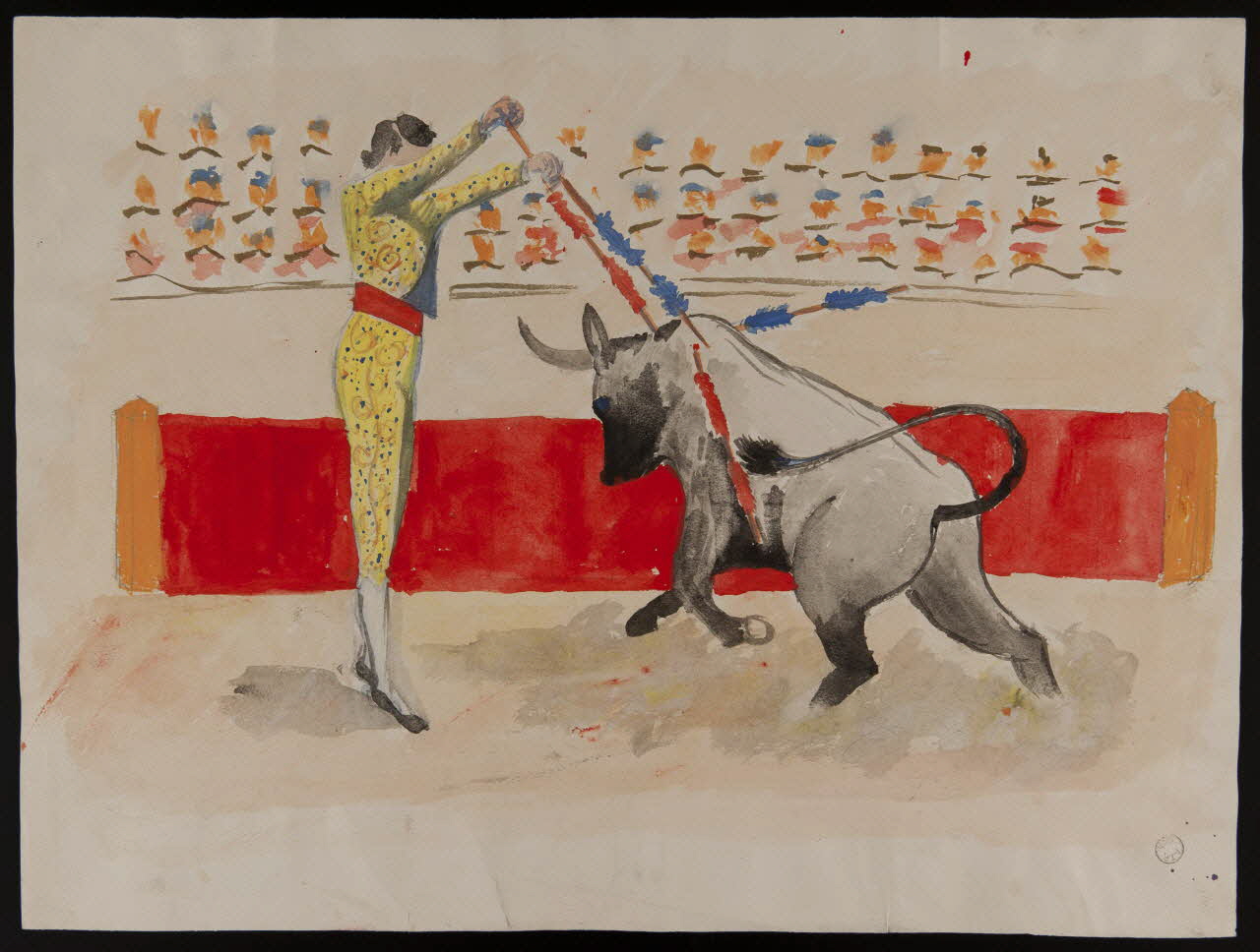 dessin Scène de tauromachie 1956 1957.11.20 Photo
