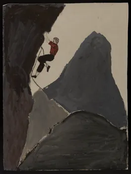 dessin Alpiniste 1956 1957.11.25  Photo