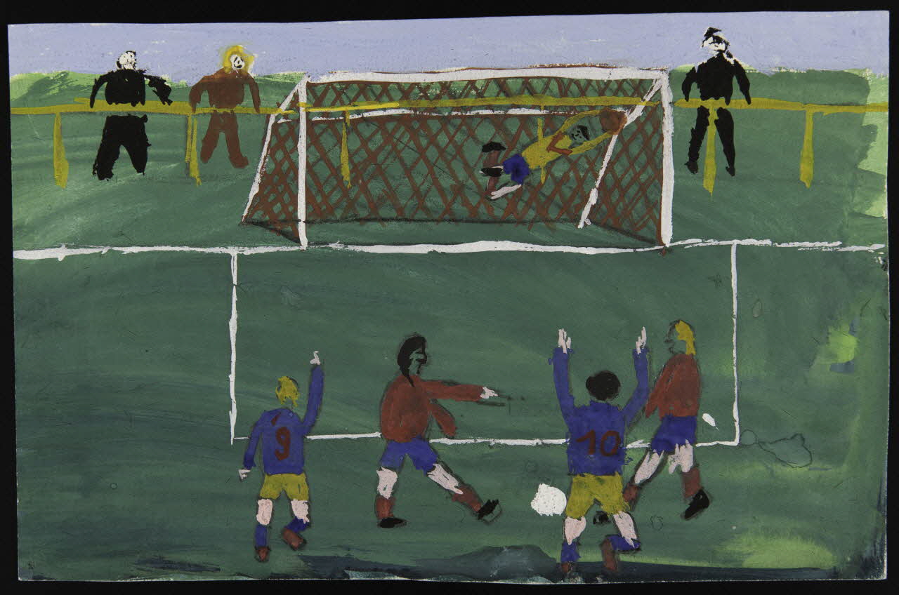 dessin Dessin d'enfant : partie de football 1956 1957.11.41 Photo