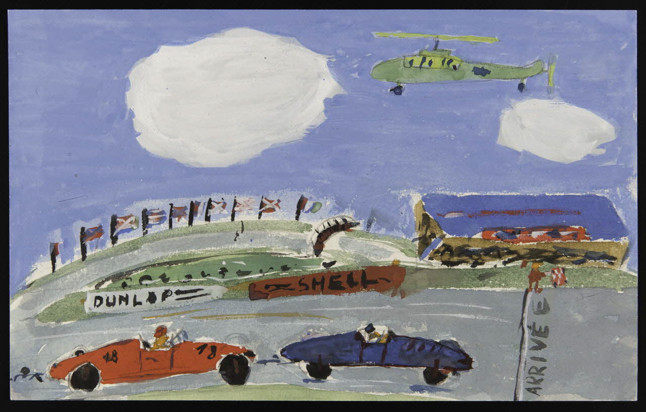 dessin Dessin d'enfant : course de voitures 1956 1957.11.44 Photo