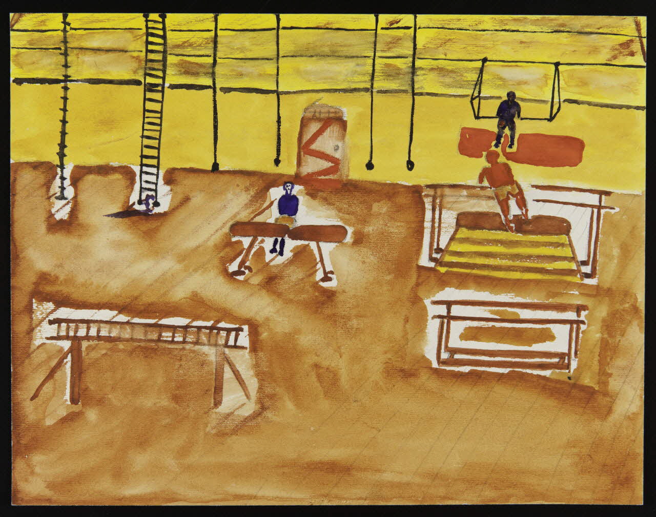 dessin Dessin d'enfant : gymnase 1956 1957.11.47 Photo