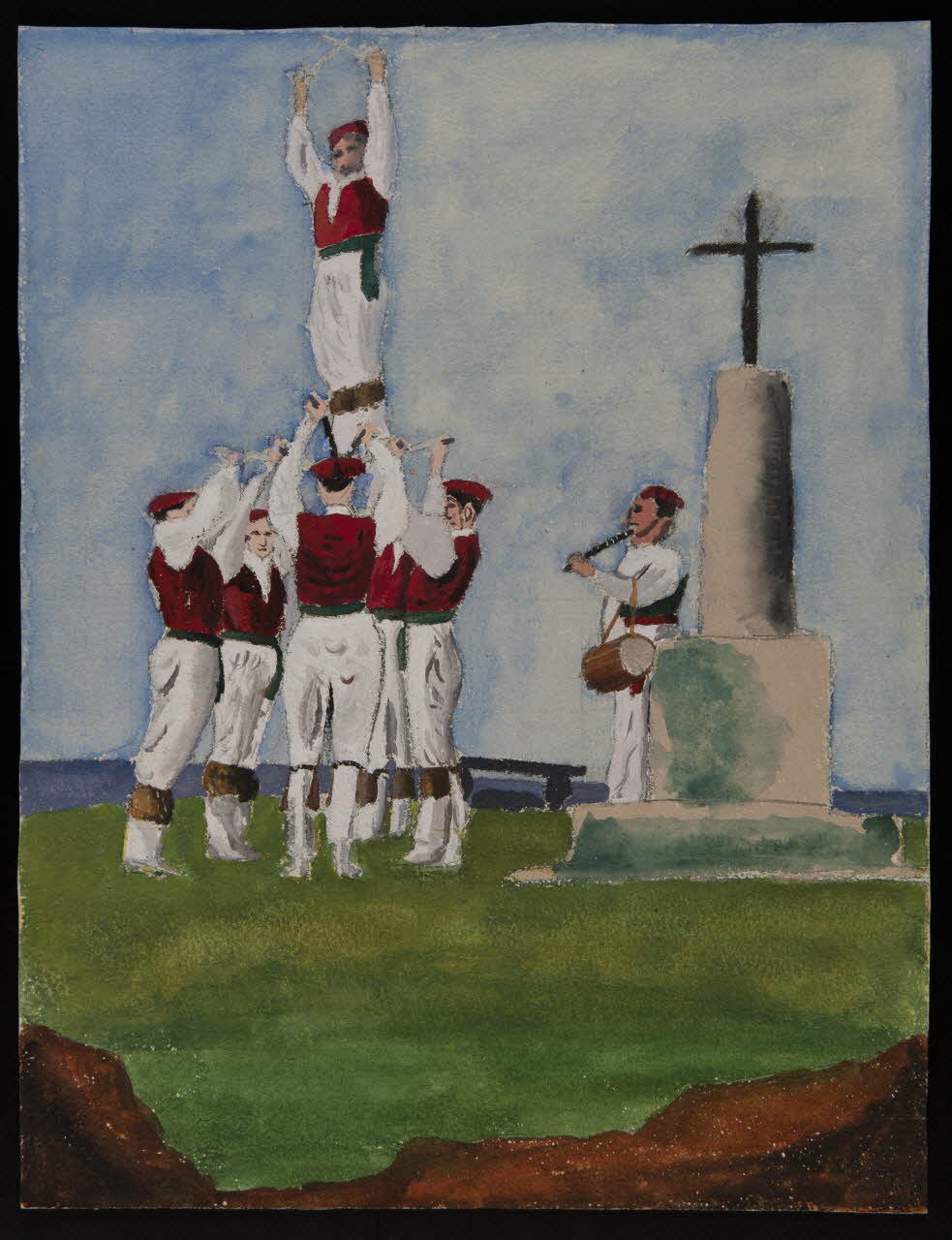 dessin Cérémonie basque 1957.11.53 Photo