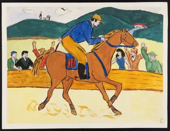 dessin Course hippique 1957.11.58 Photo