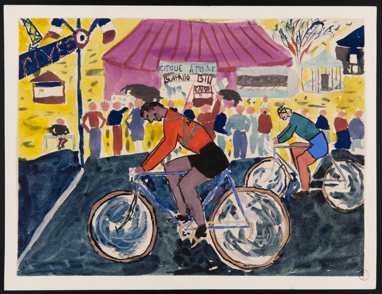 dessin Couse cycliste 1957.11.59 Photo