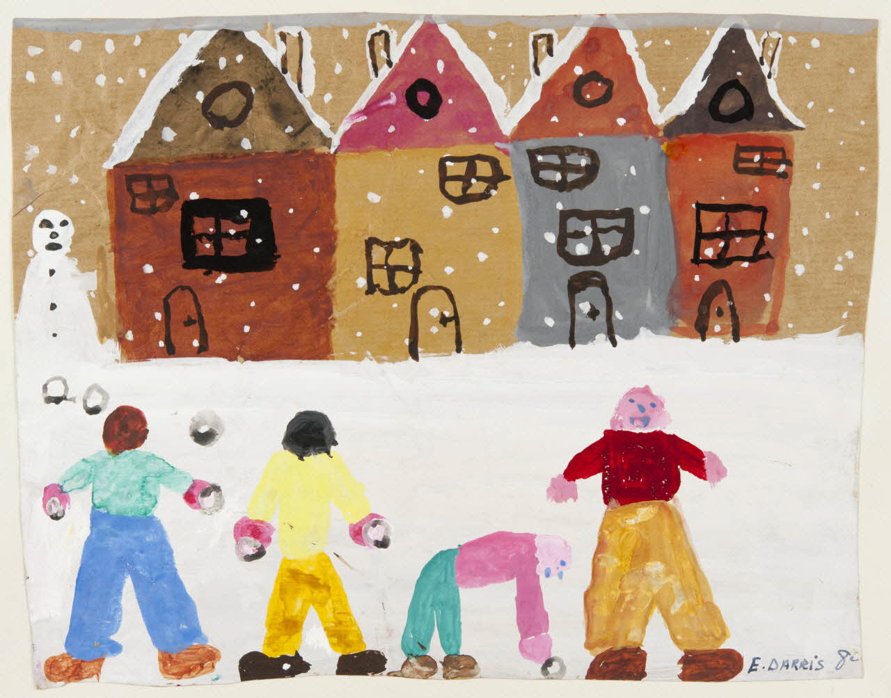dessin JEUX DE NEIGE 1956 1957.11.6 Photo