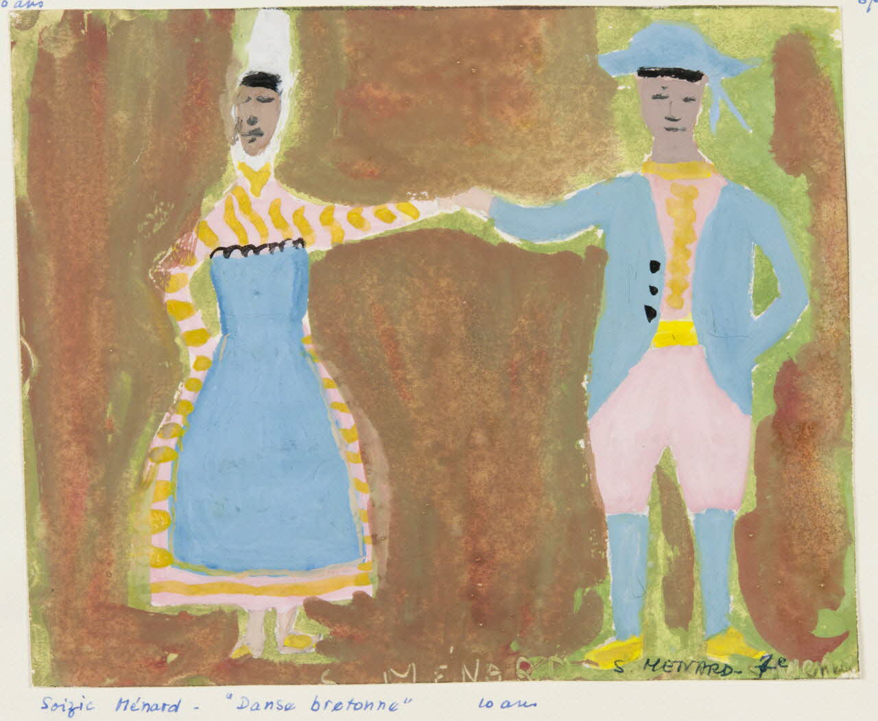 dessin "Danse Bretonne" 1956 1957.11.8 Photo
