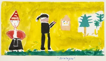 dessin "Bretagne" 1956 1957.11.9  Photo