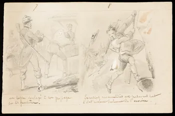 dessin Scènes concernant la contrebande 1957.131.113.2 Photo