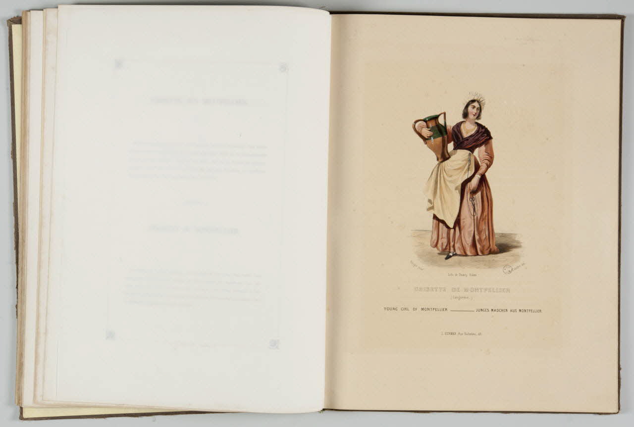 François Fortuné Antoine Férogio ; Coindre M.A. ; Thierry Frères élément d'ensemble GRISETTE DE MONTPELLIER  (Languedoc.) 1842 1957.138.1.17 Photo