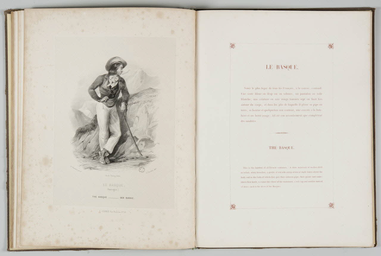 Saint Germain P. ; Coindre M.A. ; Thierry Frères élément d'ensemble LE BASQUE  (Gascogne.) 1842 1957.138.1.18 Photo