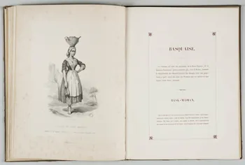 Coindre M.A. ; Thierry Frères ; Curmer L. élément d'ensemble FEMME DU PAYS BASQUE 1842 1957.138.1.20  Photo