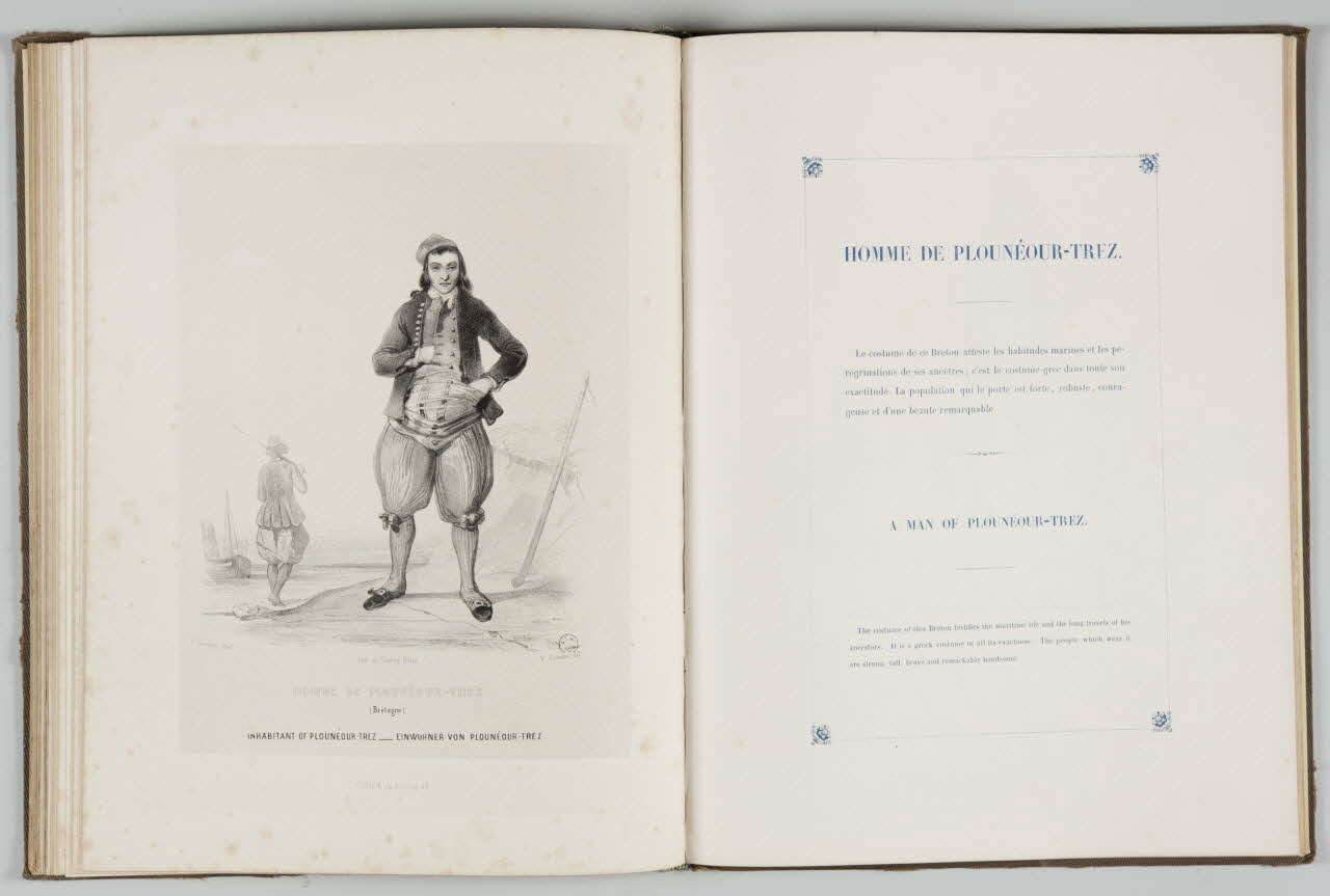 Saint Germain P. ; Coindre M.A. ; Thierry Frères élément d'ensemble HOMME DE PLOUNEOUR-TREZ  (Bretagne) 1842 1957.138.1.26 Photo