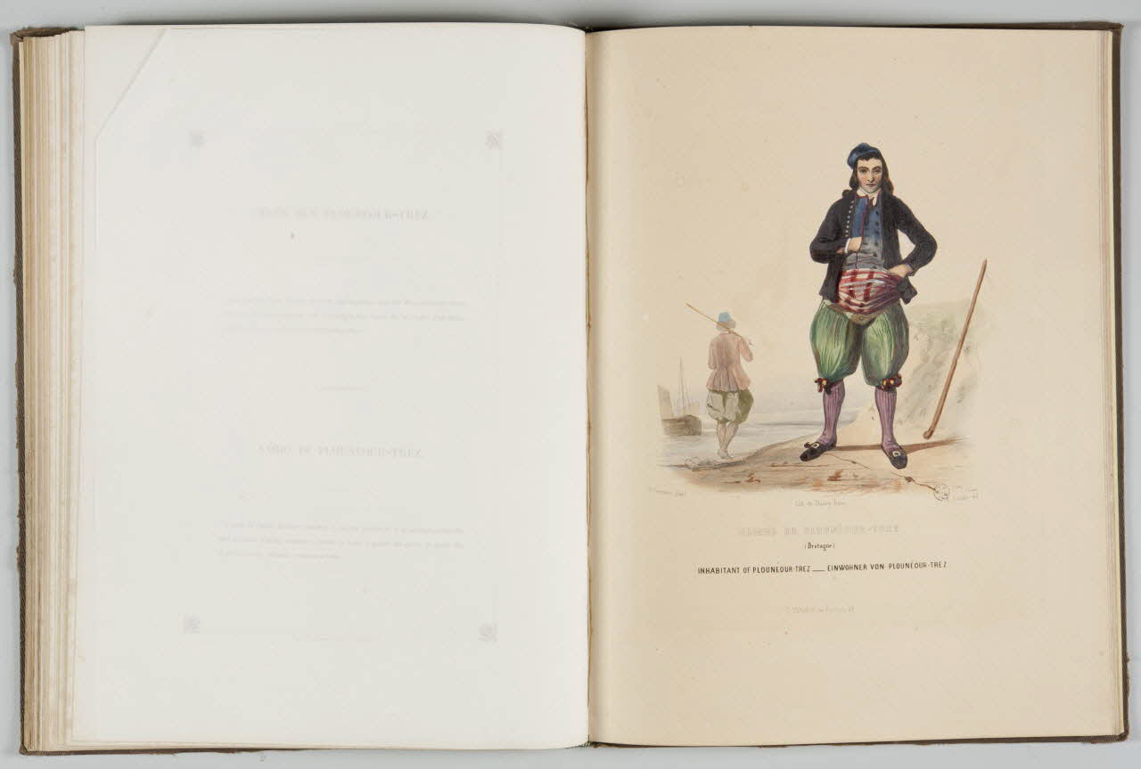 Saint Germain P. ; Coindre M.A. ; Thierry Frères élément d'ensemble HOMME DE PLOUNEOUR-TREZ  (Bretagne) 1842 1957.138.1.27 Photo