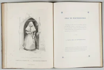 Saint Germain P. ; Coindre M.A. ; Thierry Frères élément d'ensemble JEUNE FILLE DE PLOUENOUR-TREZ  (Bretagne) 1842 1957.138.1.28  Photo