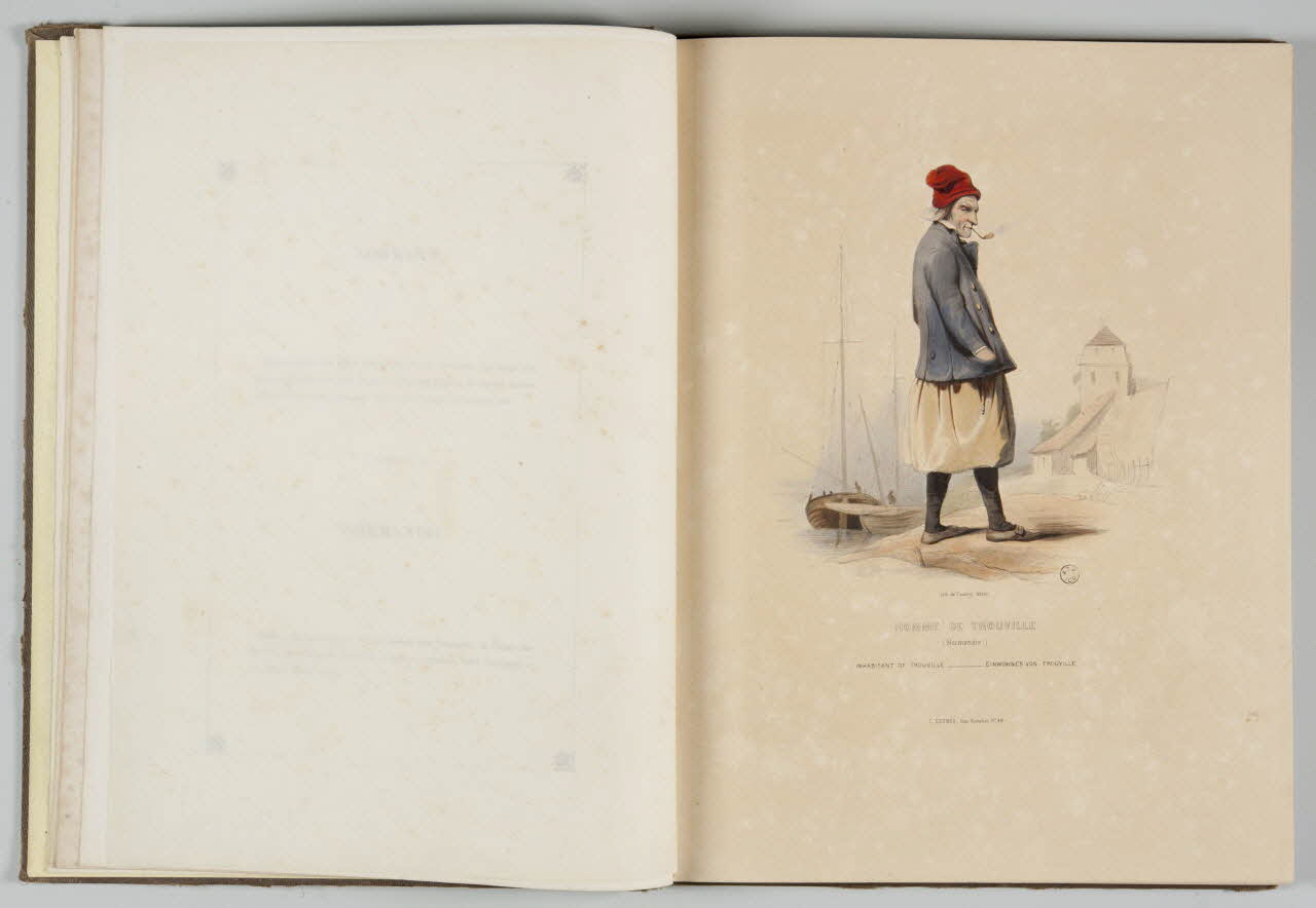 Coindre M.A. ; Thierry Frères ; Curmer L. élément d'ensemble HOMME DE TROUVILLE  (Normandie.) 1842 1957.138.1.3 Photo