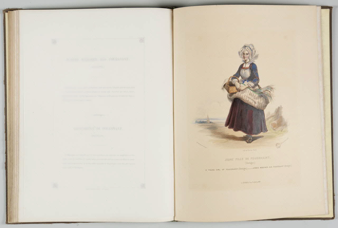 Saint Germain P. ; Coindre M.A. ; Thierry Frères élément d'ensemble JEUNE FILLE DE FOUESNANT  (Bretagne.) 1842 1957.138.1.31 Photo
