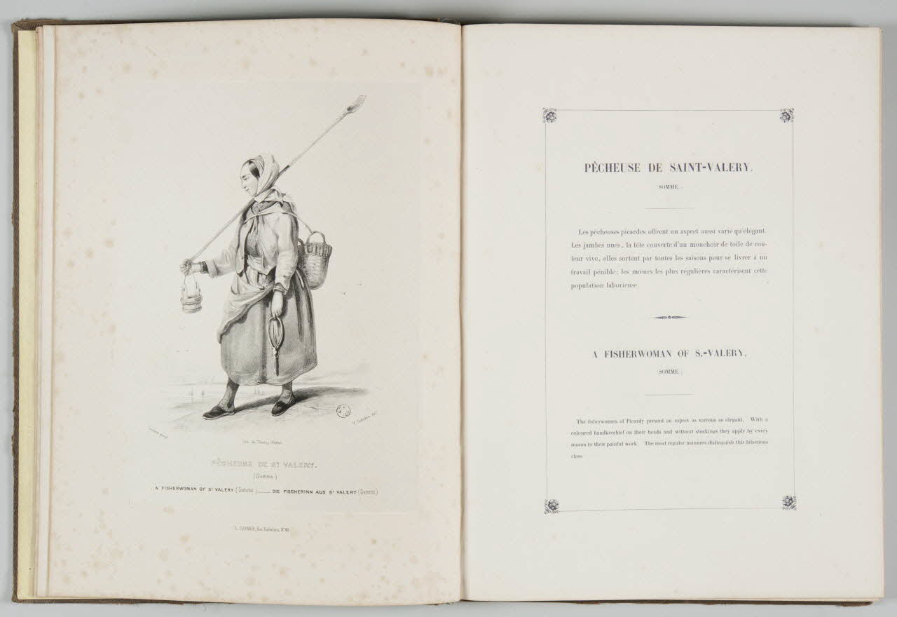 Loubon ; Coindre M.A. ; Thierry Frères ; Cur élément d'ensemble PECHEUSE DE St. VALERY. 1842 1957.138.1.4 Photo