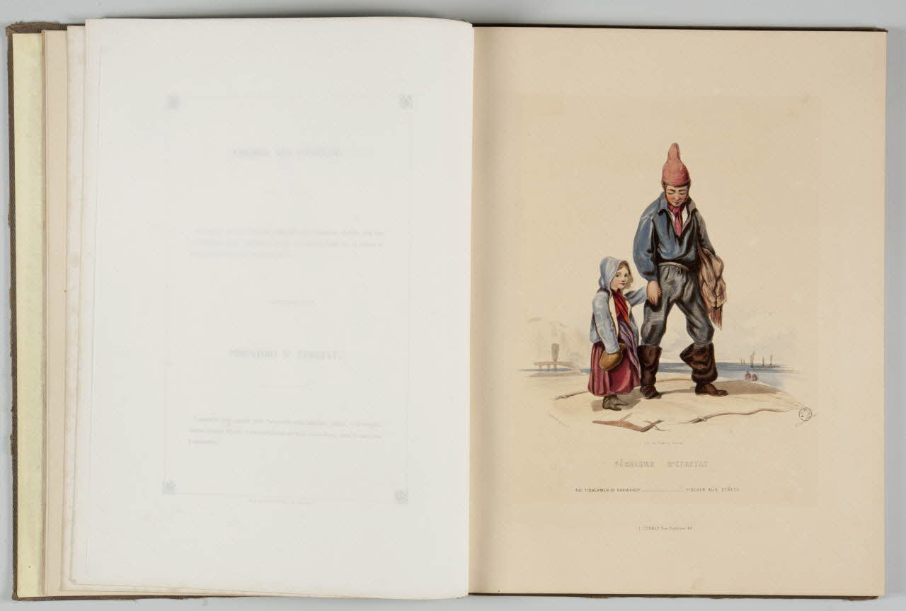 Loubon ; Coindre M.A. ; Thierry Frères ; Cur élément d'ensemble PÊCHEURS D'ETRETAT 1842 1957.138.1.7 Photo