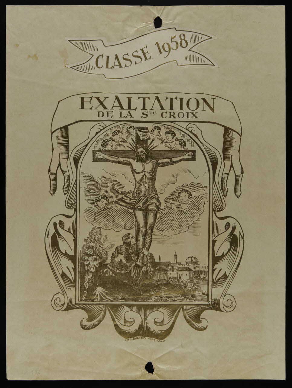 estampe CLASSE 1958  EXALTATION  DE LA Ste CROIX 1957.143.1 Photo