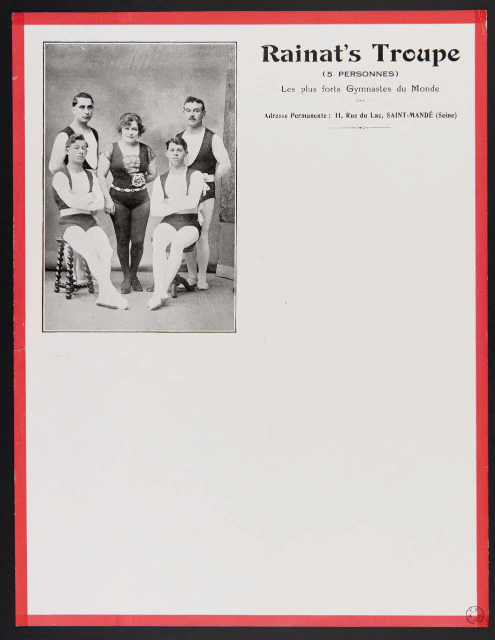 estampe Rainat's Troupe 1957.147.3 Photo
