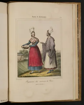 Henri Désiré Charpentier ; Charpentier Père et Fils et Cie élément d'ensemble Paysannes des environs de Caen.  (Dépt du Calvados.) 1824-1834 1957.164.1.115  Photo
