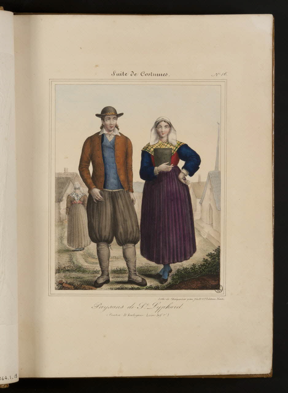 Henri Désiré Charpentier ; Charpentier Père et Fils et Cie élément d'ensemble Paysans de St Lyphard  (Canton D'herbignac Loire Infre) 1824-1834 1957.164.1.16 Photo