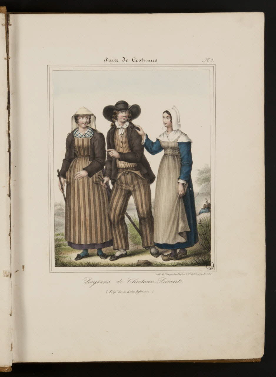 Henri Désiré Charpentier ; Charpentier Père et Fils et Cie élément d'ensemble Paysans de Chateau-Briant.  (Dépt de la Loire Inférieure.) 1824-1834 1957.164.1.2 Photo