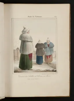 Maubré J. ; Henri Désiré Charpentier ; Char élément d'ensemble Dames des Sables-d'Olonne, en hiver.  (Dépt de la Vendée.) 1824-1834 1957.164.1.21 Photo