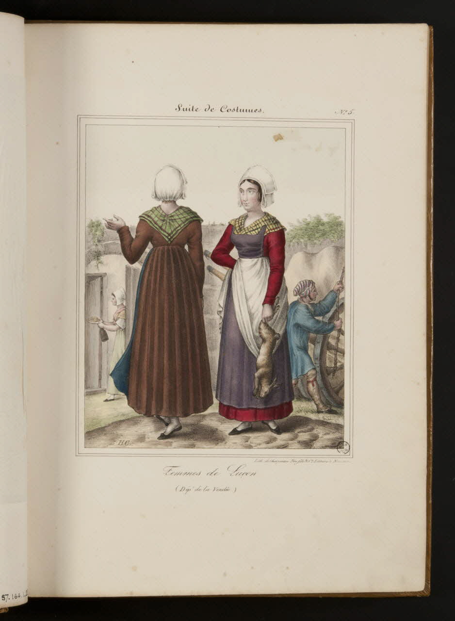 Henri Désiré Charpentier ; Charpentier Père et Fils et Cie élément d'ensemble Femmes de Luçon  (Dépt de la Vendée.) 1824-1834 1957.164.1.23 Photo