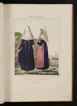 Henri Désiré Charpentier ; Charpentier Père et Fils et Cie élément d'ensemble Femmes de l'ile de Noirmoutier  (Dept de la Vendée) 1824-1834 1957.164.1.24 Photo