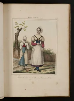 Henri Désiré Charpentier ; Charpentier Père et Fils et Cie élément d'ensemble Femmes des Environs de Niort, en costume d'Eté.  (Dépt des deux Sèvres) 1824-1834 1957.164.1.27 Photo