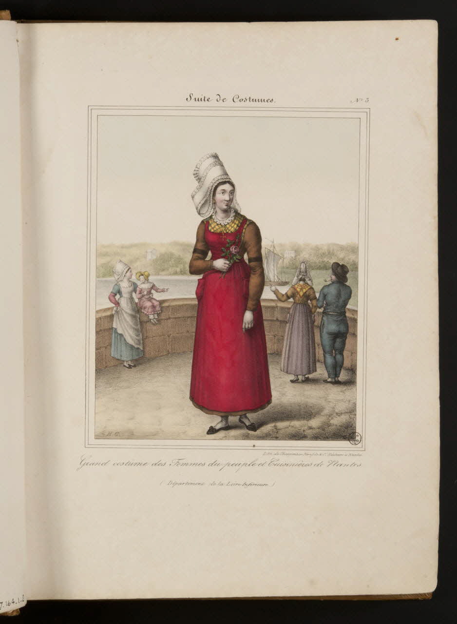 Henri Désiré Charpentier ; Charpentier Père et Fils et Cie élément d'ensemble Grand costume des Femmes du peuple et Cuisinières de Nantes.  (Département de la Loire Inférieure) 1824-1834 1957.164.1.3 Photo