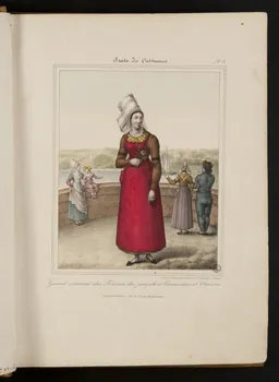 Henri Désiré Charpentier ; Charpentier Père et Fils et Cie élément d'ensemble Grand costume des Femmes du peuple et Cuisinières de Nantes.  (Département de la Loire Inférieure) 1824-1834 1957.164.1.3  Photo