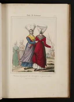 Henri Désiré Charpentier ; Charpentier Père et Fils et Cie élément d'ensemble Femmes du peuple de Rochefort, en grand costume.  (Dépt de la Charente Infre) 1824-1834 1957.164.1.33 Photo