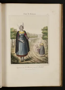 Henri Désiré Charpentier ; Charpentier Père et Fils et Cie élément d'ensemble Paysannes de St Maurice près la Rochelle  (Dépt de la Charente Infre) 1824-1834 1957.164.1.35 Photo