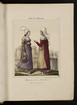 Henri Désiré Charpentier ; Charpentier Père et Fils et Cie élément d'ensemble Paysannes de Machecoul.  (Dépt de la Loire Inférieure.) 1824-1834 1957.164.1.4  Photo