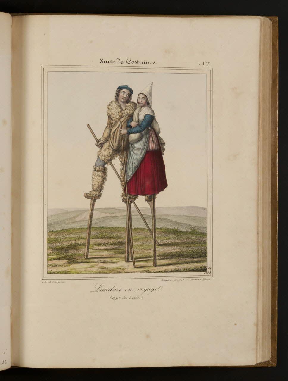 Henri Désiré Charpentier ; Charpentier Père et Fils et Cie élément d'ensemble Landais en voyage.  (Dépt des Landes.) 1824-1834 1957.164.1.45 Photo