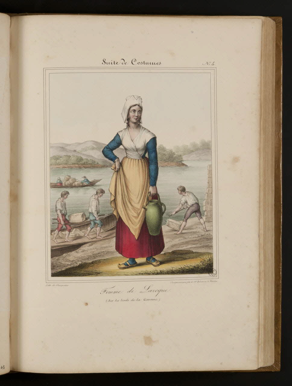Henri Désiré Charpentier ; Charpentier Père et Fils et Cie élément d'ensemble Femme de Laroque.  (Sur les bords de la Garonne) 1824-1834 1957.164.1.46 Photo