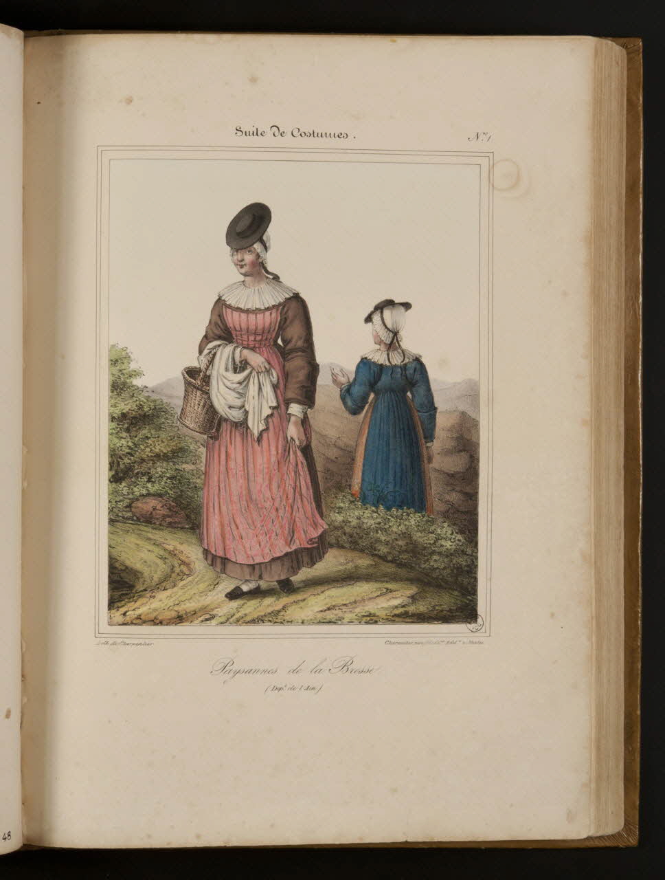 Henri Désiré Charpentier ; Charpentier Père et Fils et Cie élément d'ensemble Paysannes de la Bresse.  (Dépt de l'Ain.) 1824-1834 1957.164.1.49 Photo