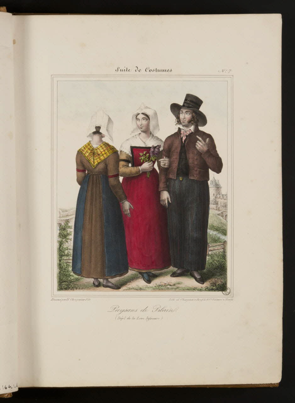 Henri Désiré Charpentier ; Charpentier Père et Fils et Cie élément d'ensemble Paysans de Blain.  (Dépt de la Loire Inférieure) 1824-1834 1957.164.1.7 Photo