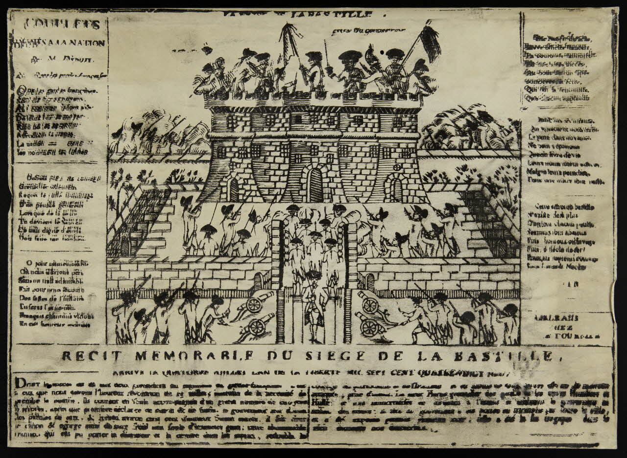 estampe RECIT MEMORABLE DU SIEGE DE LA BASTILLE 1957.171.12.1 Photo
