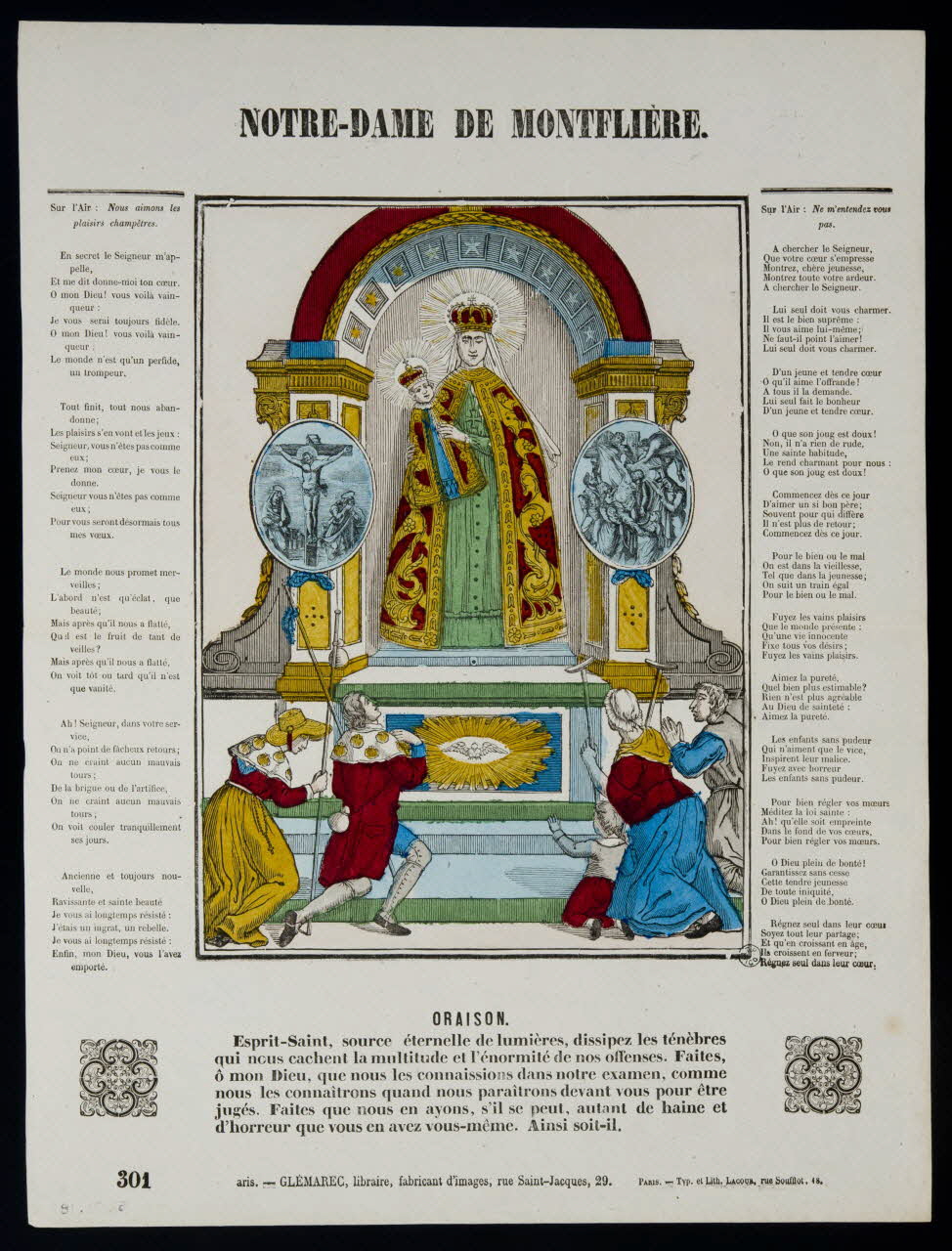 estampe NOTRE-DAME DE MONTFLIERE. 1957.171.18 Photo