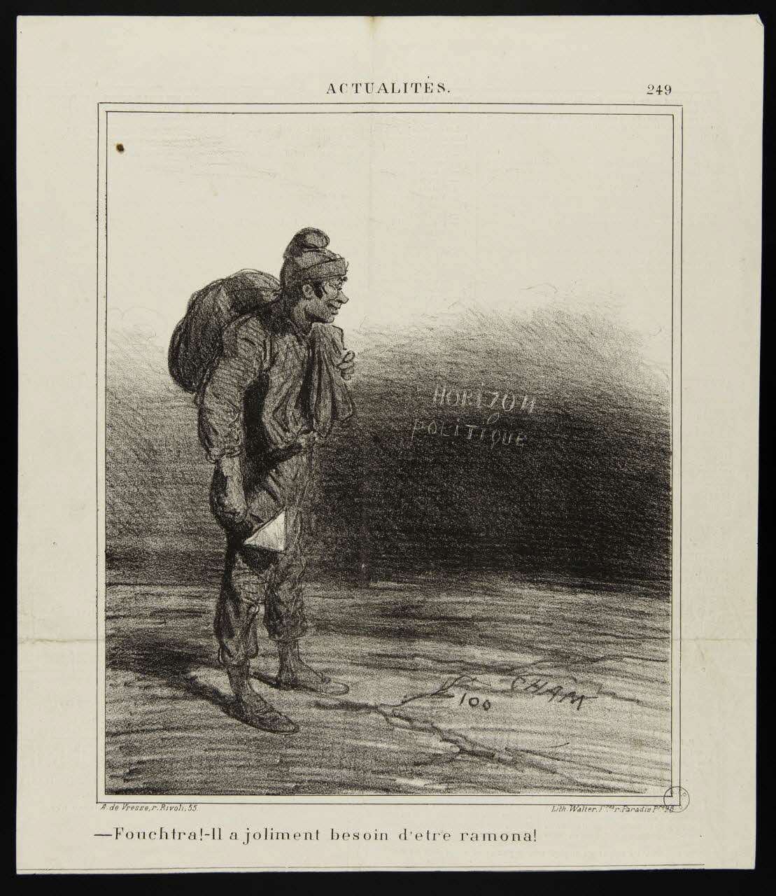 estampe - Fouchtra! - Il a joliment besoin d'etre ramona! 1957.175.107 Photo