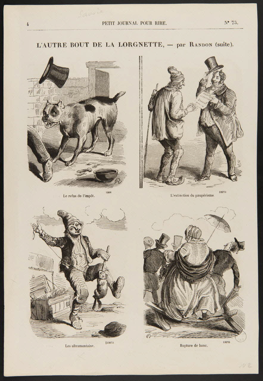 estampe L'AUTRE BOUT DE LA LORGNETTE 1957.175.115 Photo