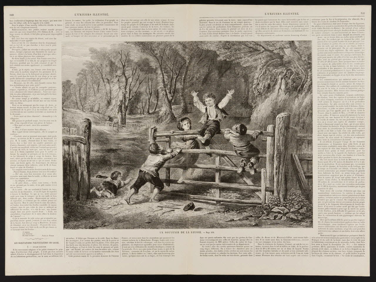 estampe UN SOUVENIR DE LA SAVOIE. 1957.175.116 Photo