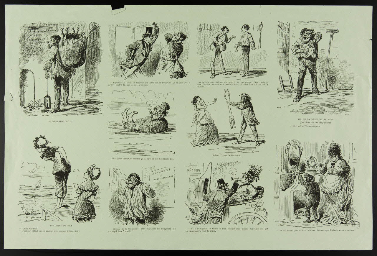 estampe Divers dessins humoristiques 1957.175.120 Photo