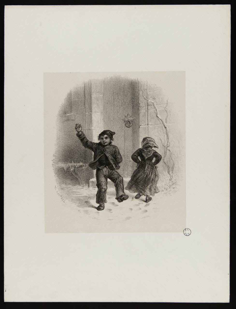 estampe Les petits Savoyards 1957.175.15 Photo